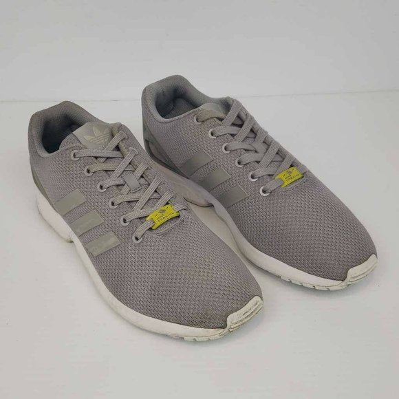 Adidas Mens ZX Flux Running Shoes Gray M19838 Mesh Low Top Lace Up Sneaker 10.5M - Picture 2 of 12